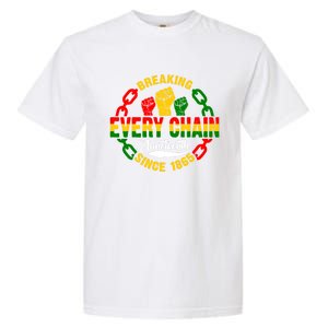 Juneteenth Breaking Every Chain Since 1865 Africa American Gift Garment-Dyed Heavyweight T-Shirt