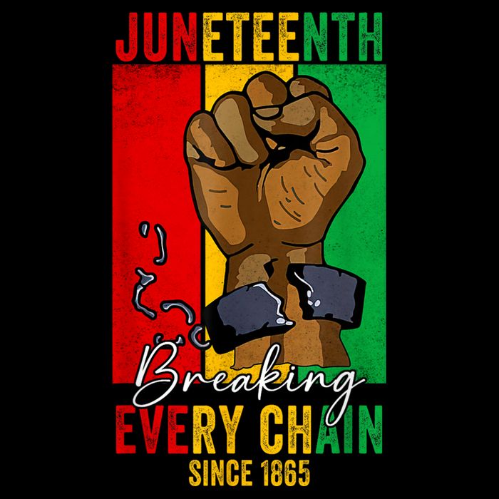 Juneteenth Breaking Every Chain Since 1865 Drawstring Bag