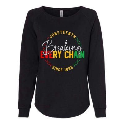 Juneteenth Breaking Every Chain African American Black Story Gift Womens California Wash Sweatshirt