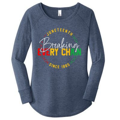 Juneteenth Breaking Every Chain African American Black Story Gift Women's Perfect Tri Tunic Long Sleeve Shirt