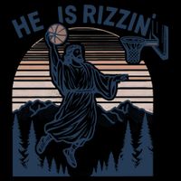 Jesus Basketball Easter He Is Rizzin Basketball God Vintage Funny Bag