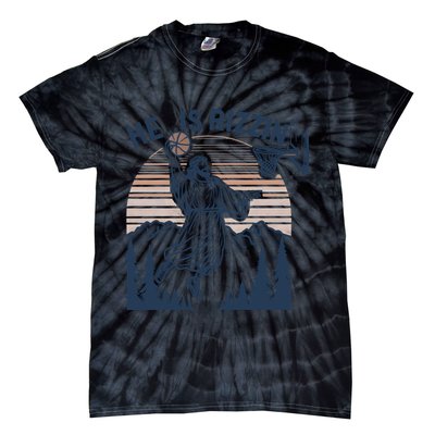 Jesus Basketball Easter He Is Rizzin Basketball God Vintage Funny Tie-Dye T-Shirt