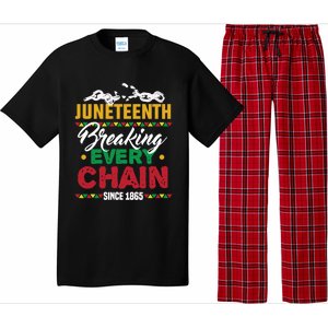 Juneteenth Breaking Every Chain African American Black Gift Pajama Set