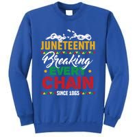 Juneteenth Breaking Every Chain African American Black Gift Sweatshirt