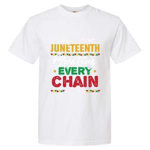 Juneteenth Breaking Every Chain African American Black Gift Garment-Dyed Heavyweight T-Shirt