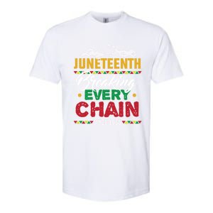 Juneteenth Breaking Every Chain African American Black Gift Softstyle CVC T-Shirt