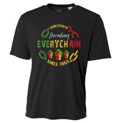 Juneteenth Break Every Chain Black History Remembrance Cooling Performance Crew T-Shirt