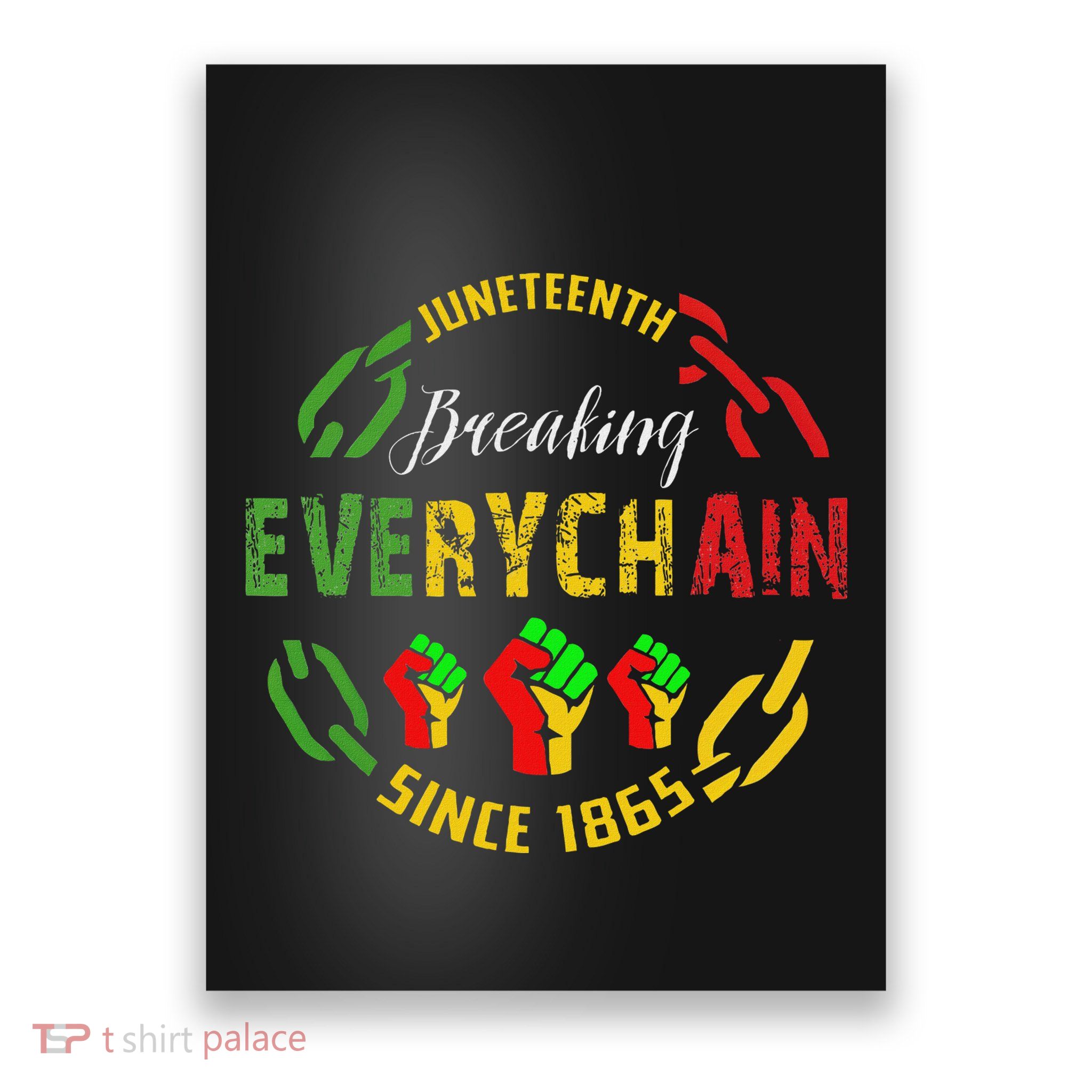 Juneteenth Break Every Chain Black History Remembrance Poster