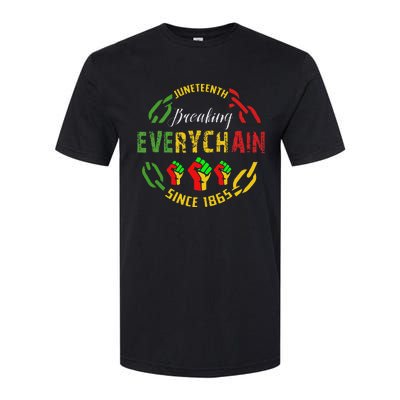 Juneteenth Break Every Chain Black History Remembrance Softstyle CVC T-Shirt