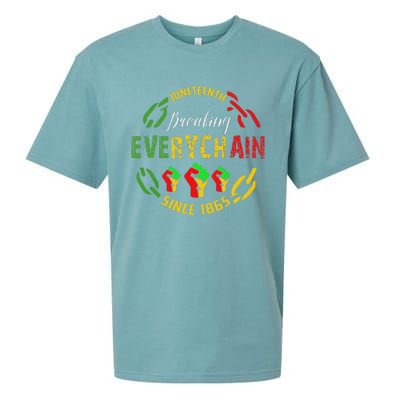 Juneteenth Break Every Chain Black History Remembrance Sueded Cloud Jersey T-Shirt