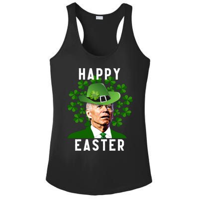 Joe Biden Easter Confused Funny St Patricks Day Ladies PosiCharge Competitor Racerback Tank