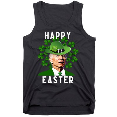 Joe Biden Easter Confused Funny St Patricks Day Tank Top