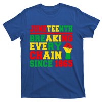 Juneteenth Breaking Every Chain Since 1865 Black Pride Gift T-Shirt