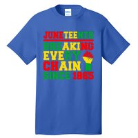 Juneteenth Breaking Every Chain Since 1865 Black Pride Gift Tall T-Shirt