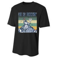 Jesus Basketball Easter Retro Faith Apparel Performance Sprint T-Shirt