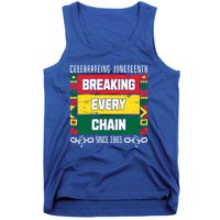 Junenth Breaking Every Chain Since 1865 Freedom Day Gift Tank Top