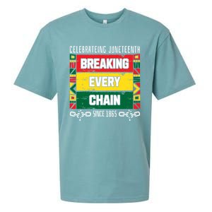 Junenth Breaking Every Chain Since 1865 Freedom Day Gift Sueded Cloud Jersey T-Shirt