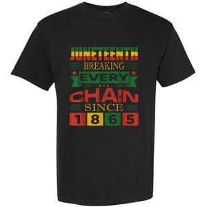 Juneteenth Breaking Every Chain Since 1865 African American Garment-Dyed Heavyweight T-Shirt