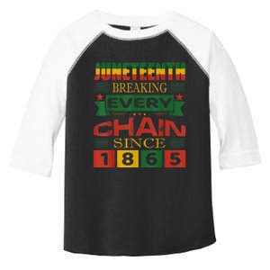 Juneteenth Breaking Every Chain Since 1865 African American Toddler Fine Jersey T-Shirt