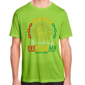 Juneteenth Breaking Every Chain Since 1865 Adult ChromaSoft Performance T-Shirt