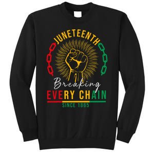 Juneteenth Breaking Every Chain Since 1865 Sweatshirt