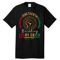 Juneteenth Breaking Every Chain Since 1865 Tall T-Shirt