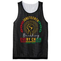 Juneteenth Breaking Every Chain Since 1865 Mesh Reversible Basketball Jersey Tank