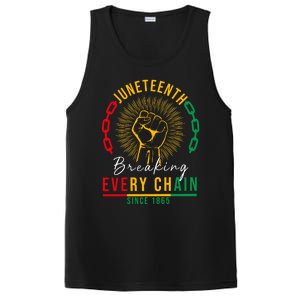 Juneteenth Breaking Every Chain Since 1865 PosiCharge Competitor Tank