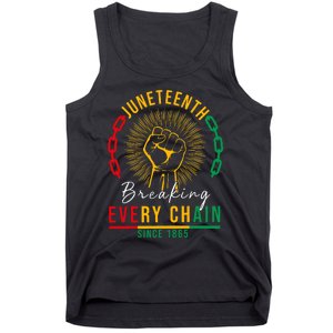 Juneteenth Breaking Every Chain Since 1865 Tank Top