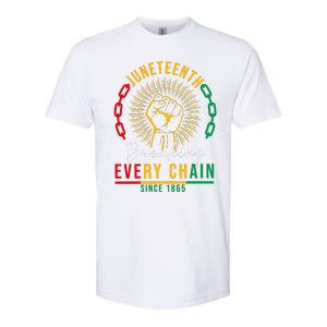 Juneteenth Breaking Every Chain Since 1865 Softstyle CVC T-Shirt