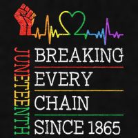 Juneteenth Breaking Every Chain Since 1865 Ladies PosiCharge Tri-Blend Wicking Tank
