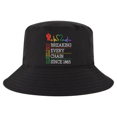 Juneteenth Breaking Every Chain Since 1865 Cool Comfort Performance Bucket Hat