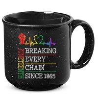 Juneteenth Breaking Every Chain Since 1865 15oz Campfire Ceramic Mug