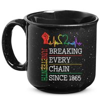 Juneteenth Breaking Every Chain Since 1865 15oz Campfire Ceramic Mug