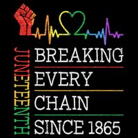 Juneteenth Breaking Every Chain Since 1865 16 in Basic Backpack