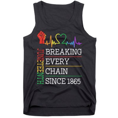 Juneteenth Breaking Every Chain Since 1865 Tank Top