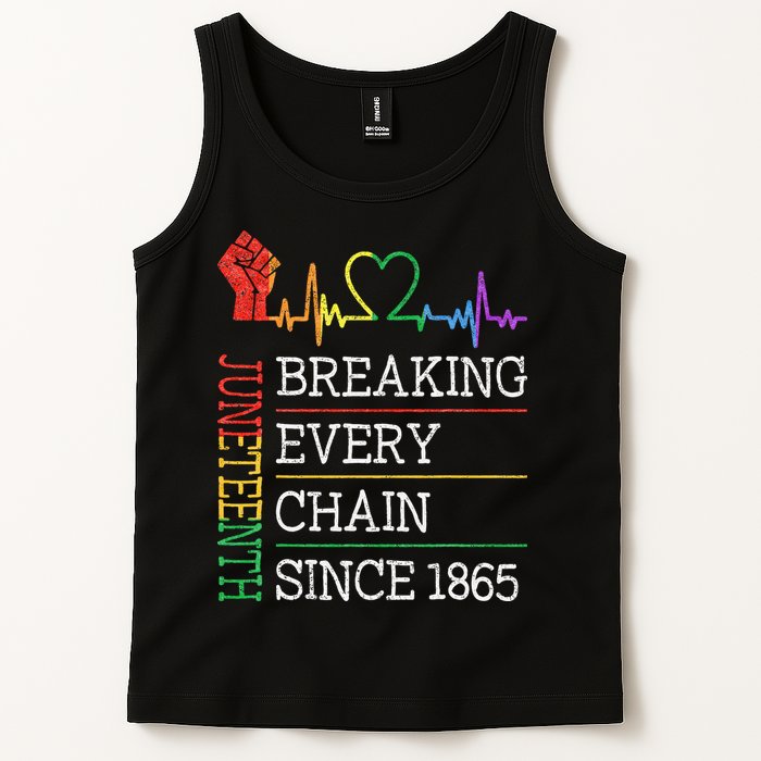 Juneteenth Breaking Every Chain Since 1865 Tank Top