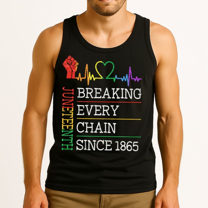 Juneteenth Breaking Every Chain Since 1865 Tank Top
