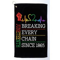 Juneteenth Breaking Every Chain Since 1865 Golf Towel