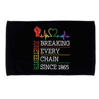 Juneteenth Breaking Every Chain Since 1865 Microfiber Hand Towel