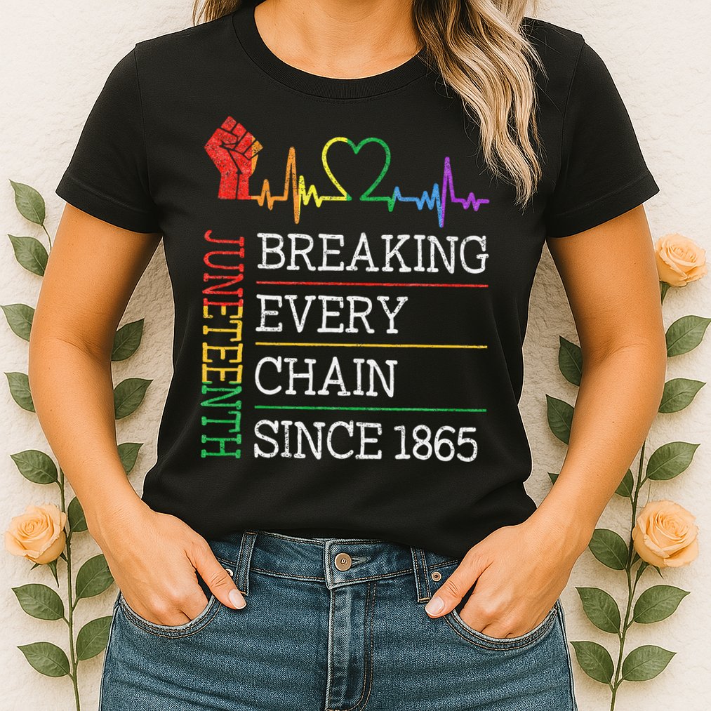 Juneteenth Breaking Every Chain Since 1865 Womens T-Shirt