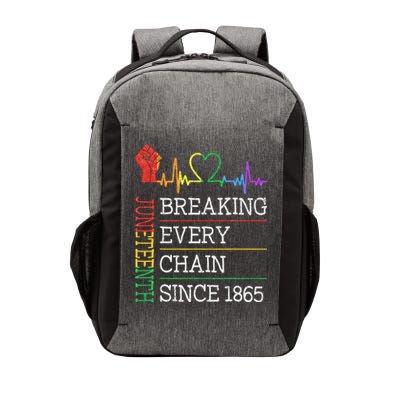 Juneteenth Breaking Every Chain Since 1865 Vector Backpack