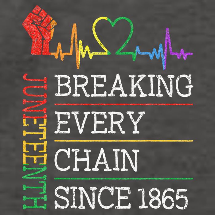 Juneteenth Breaking Every Chain Since 1865 Vector Backpack