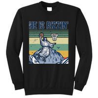 Jesus Basketball Easter Retro Faith Sweatshirt