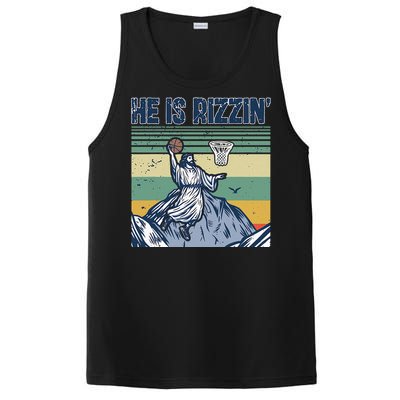 Jesus Basketball Easter Retro Faith PosiCharge Competitor Tank