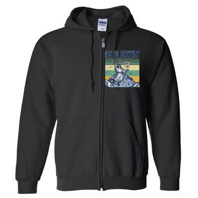 Jesus Basketball Easter Retro Faith Full Zip Hoodie