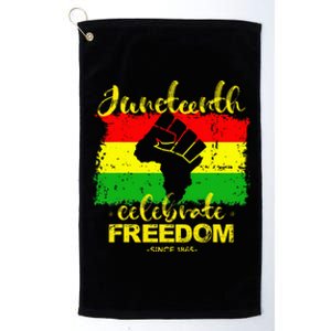 Juneteenth Breaking Every Chain Since 1865 Platinum Collection Golf Towel