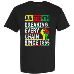 Juneteenth Breaking Every Chain Since 1865 African American Garment-Dyed Heavyweight T-Shirt