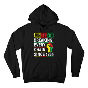 Juneteenth Breaking Every Chain Since 1865 African American Hoodie