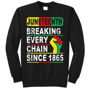 Juneteenth Breaking Every Chain Since 1865 African American Sweatshirt